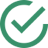 green checkmark